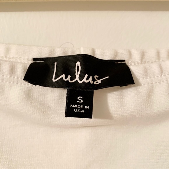 Lulus white off the shoulder bodysuit - Picture 11 of 11